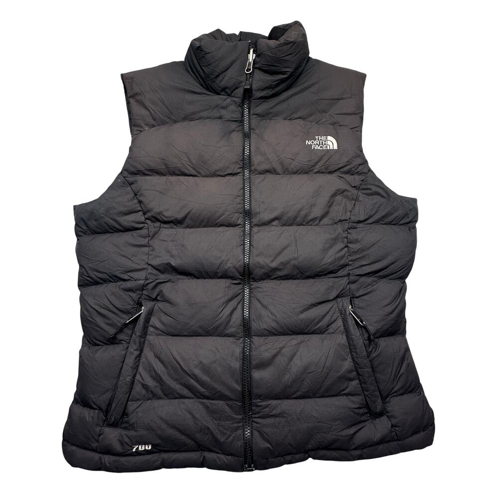 The North Face 700 Puffer Gilet Vest Jacket Womens Medium Full Zip DISCOLORED
